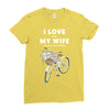 i love when my wife lets me buy another bike Ladies Fitted T-Shirt