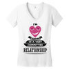 I Am Actually In A Very Commited Relationship Women's V-Neck T-Shirt