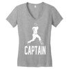 captain pinstripes Women's V-Neck T-Shirt