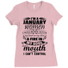 I Am A January Women Ladies Fitted T-Shirt