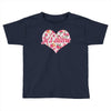 Jet'aime Flower Heart Toddler T-shirt