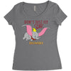 Don't Just Fly Soar Dumbo Women's Triblend Scoop T-shirt
