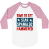 star spangled hammered 3/4 Sleeve Shirt