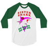 Sister Shark -Shark Do Do Do 3/4 Sleeve Shirt
