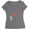 banksy headshot butterfly Women's Triblend Scoop T-shirt
