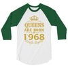 queens are born in 1968 3/4 Sleeve Shirt