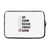 Lgbt Checklist Laptop sleeve