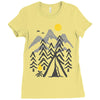 camp fire Ladies Fitted T-Shirt
