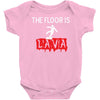 the floor is lava Baby Onesie