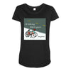 i&rsquo;d lock my bike to yours anytime Maternity Scoop Neck T-shirt