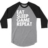eat sleep game repeat 3/4 Sleeve Shirt