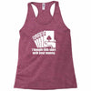 bought this shirt with your money poker Racerback Tank