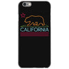 neon sign california republic flag bear iPhone 6/6s Case