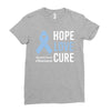 hope love cure stomach cancer awareness Ladies Fitted T-Shirt