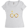 Harry Potter Glasses Women's Triblend Scoop T-shirt