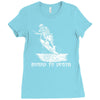 wakeboard to death Ladies Fitted T-Shirt