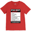 funny stag night checklist, ideal gift, christmas present V-Neck Tee