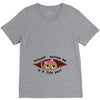 July Peeking Out Baby Girl V-Neck Tee