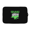 screw lab safety i want super powers Laptop sleeve