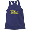 retro back to the future Racerback Tank