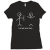 cute stick figures Ladies Fitted T-Shirt