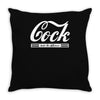 cock taste the difference mens v neck Throw Pillow