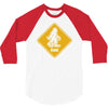 big foot xing big foot crossing sasquatch 3/4 Sleeve Shirt