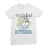 unicorns are born in november cute unicorn Ladies Fitted T-Shirt