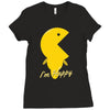 i'm happy Ladies Fitted T-Shirt