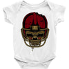 american football skull Baby Onesie