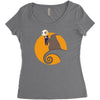 halloween king Women's Triblend Scoop T-shirt