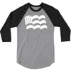 american flag sticker vinyl decal   usa stars united states country ca 3/4 Sleeve Shirt