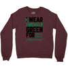 i wear emerald green for liver cancer awareness Crewneck Sweatshirt