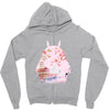 totoro with asian landscape Zipper Hoodie