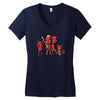 deadpool family portrait Women's V-Neck T-Shirt