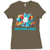 need more candy Ladies Fitted T-Shirt