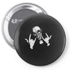 devil horns Pin-back button