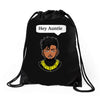 Killmonger Hey Auntie Drawstring Bags