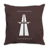 road autobahn Throw Pillow