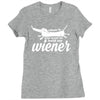 you want to hold my wiener Ladies Fitted T-Shirt