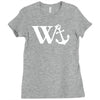w anchor mens funny offensive Ladies Fitted T-Shirt