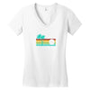 cabo san lucas distressed Women's V-Neck T-Shirt