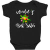 world's best sister with flowers. Baby Bodysuit