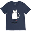 cat love person! V-Neck Tee