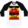 Ugandan Knuckles 3/4 Sleeve Shirt