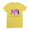 Big Dipper with Galaxy Ladies Fitted T-Shirt