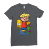 bart simpson Ladies Fitted T-Shirt