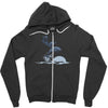dolphin rider Zipper Hoodie