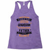 Super Cool Grandson Of A Freaking Awesome Father Racerback Tank