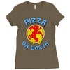 pizza on earth Ladies Fitted T-Shirt